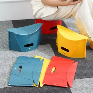 Foldable Stool Outdoor Camping Fishing Multifunctional Portable Lightweight Sleek Design Vibrant Colors for Versatile Use, Also Works as Storage Basket, Home Use, Indoor Stool, Entryway Organizer