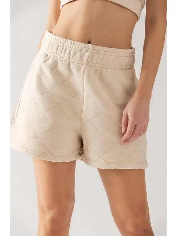 Diamond Quilted Shorts
