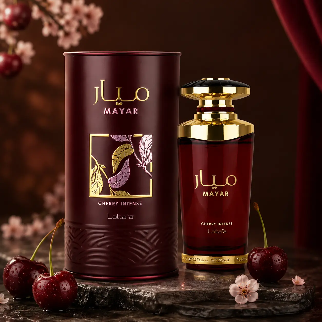 Lattafa Mayar Cherry Intense Eau De Parfum 100ml Luxury Fruity Floral Perfume for Women Long Lasting Fragrance