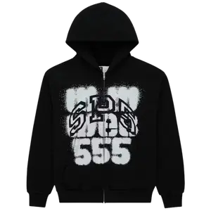SPIDER HOODIE 'ZIP SP555 BLACK'