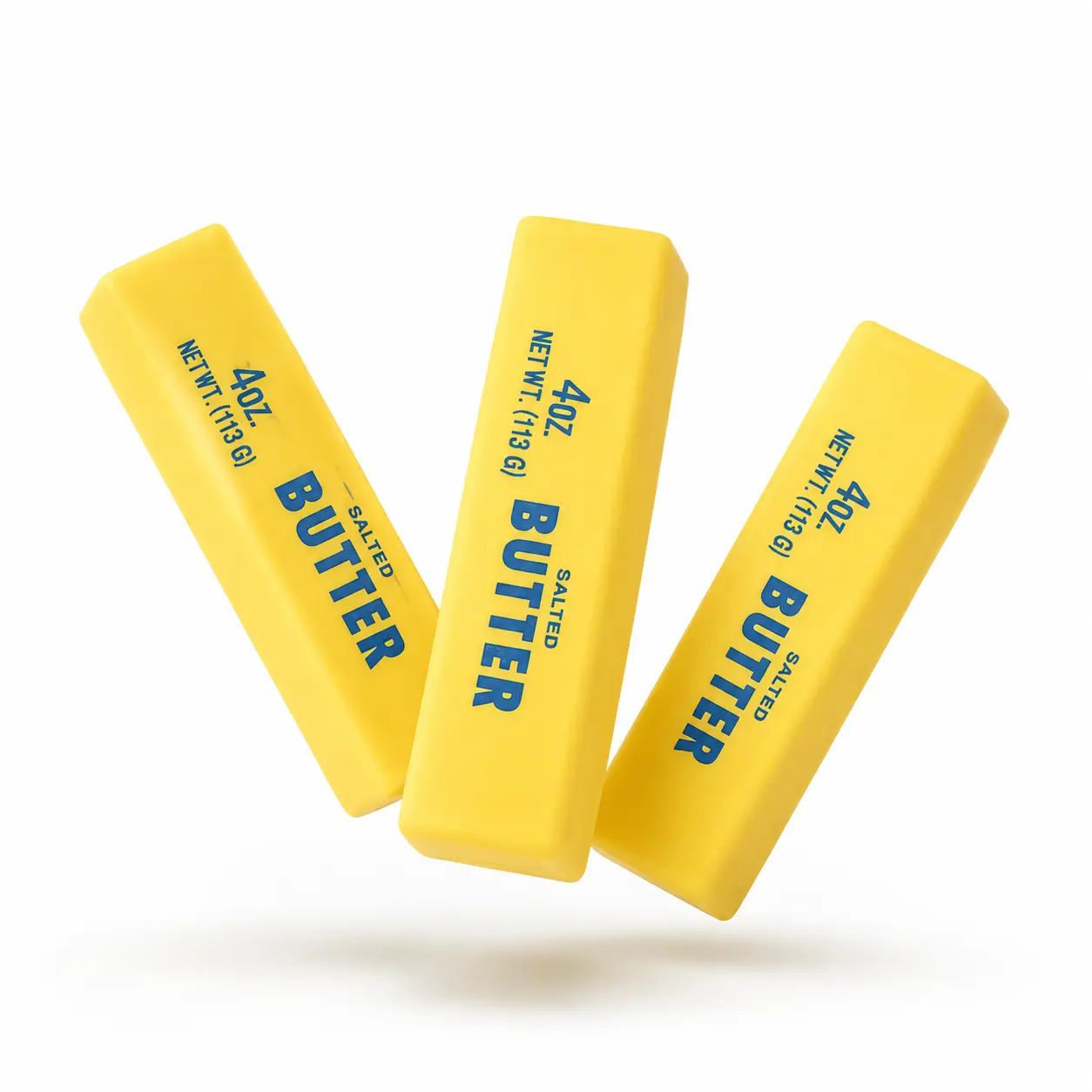 4oz Butter Squishy Toy, Soft Stretchy Stress Relief Squeeze Toy with Fast Rebound, Cute Butter Stick Sensory Toy for Desk, Office, Classroom, Travel, Party Favor & Gift for Kids, Teens & Adults