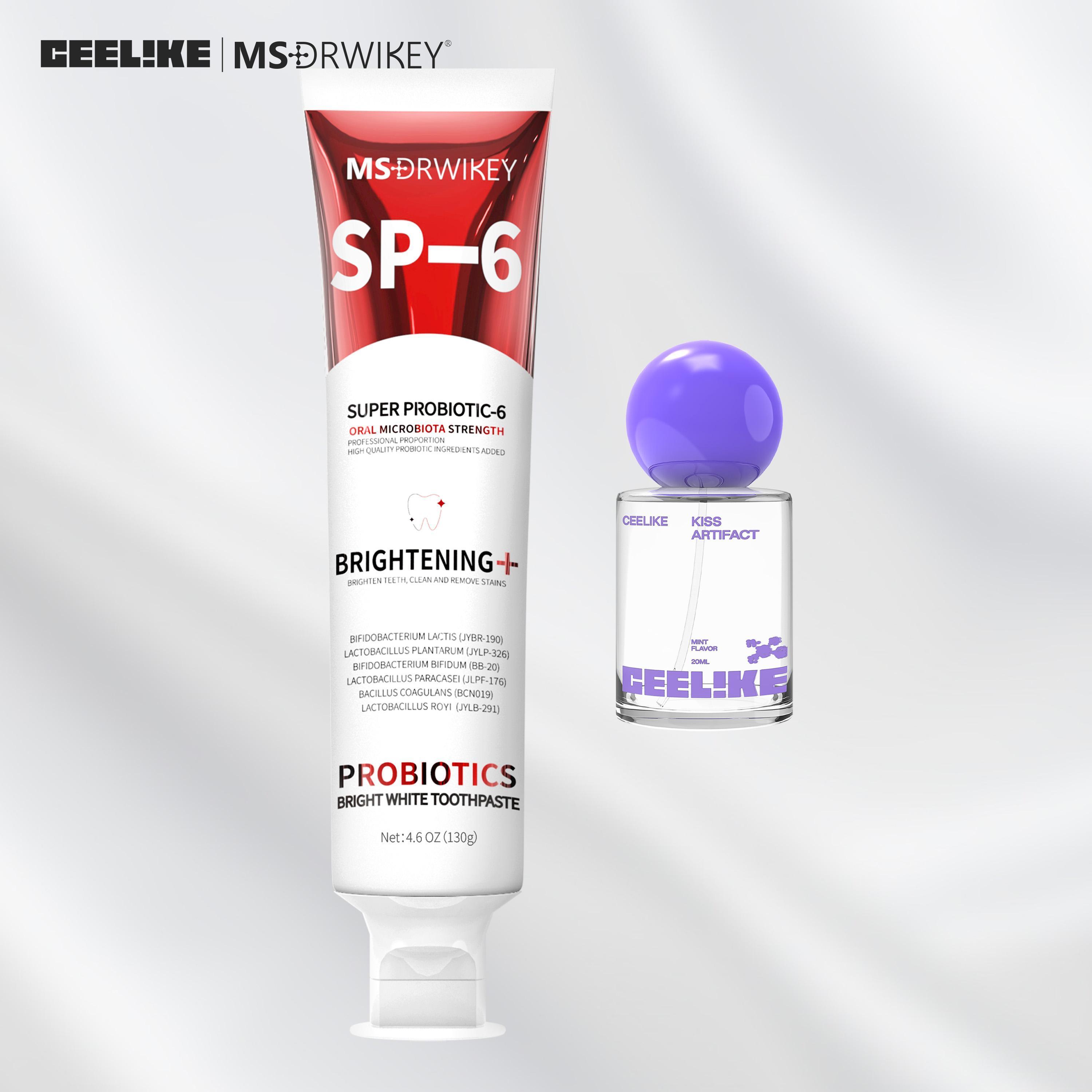 CEELIKE｜MSDRWIKEY Oral Care Set | SP-6, Hydroxyapatite & 7-Pro Toothpaste + Probiotic Spray | Enamel Repair & Fresh Breath