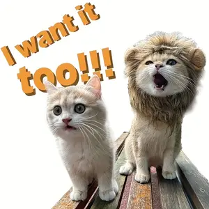 A Cat Lion Headpiece - Fun And Adorable, a Cat Hat, Perfect for Photo Props