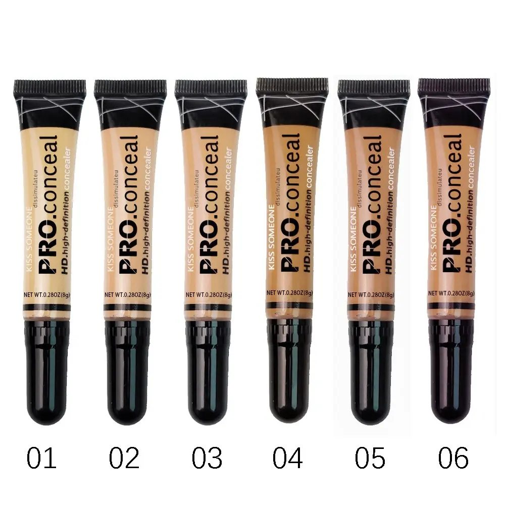 6pcs Concealer Liquid Foundation Set, Long-Lasting Oil Control, Moisturizing Smooth Formula, High Coverage for All Skin Types