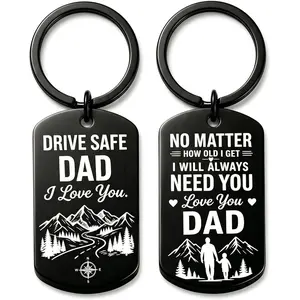 Fathers Valentines Day Gifts for Him Dad Stocking Stuffers for Men Drive Safe Keychain Boyfriend Christmas Husband