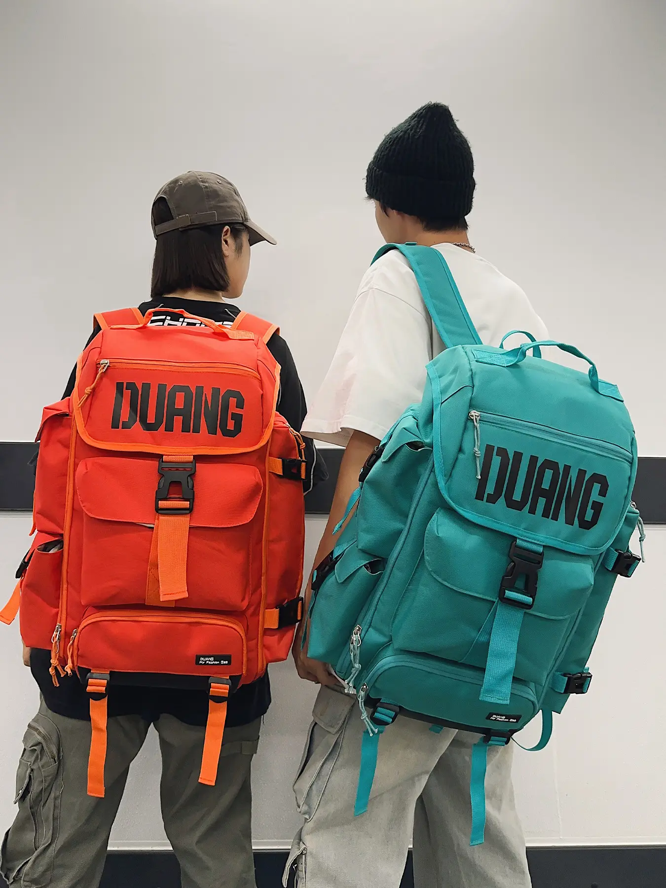 Fashionable Backpack, Casual Simple Design, Solid Color Letter Elements, Large Capacity Multi-Functional School Travel Bag, Backpack For School, Durable Backpack, School Backpacks, Multifunctional Backpack