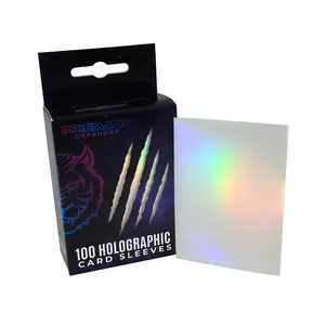 Prismatic Defender Holographic Card Sleeves - Frost White