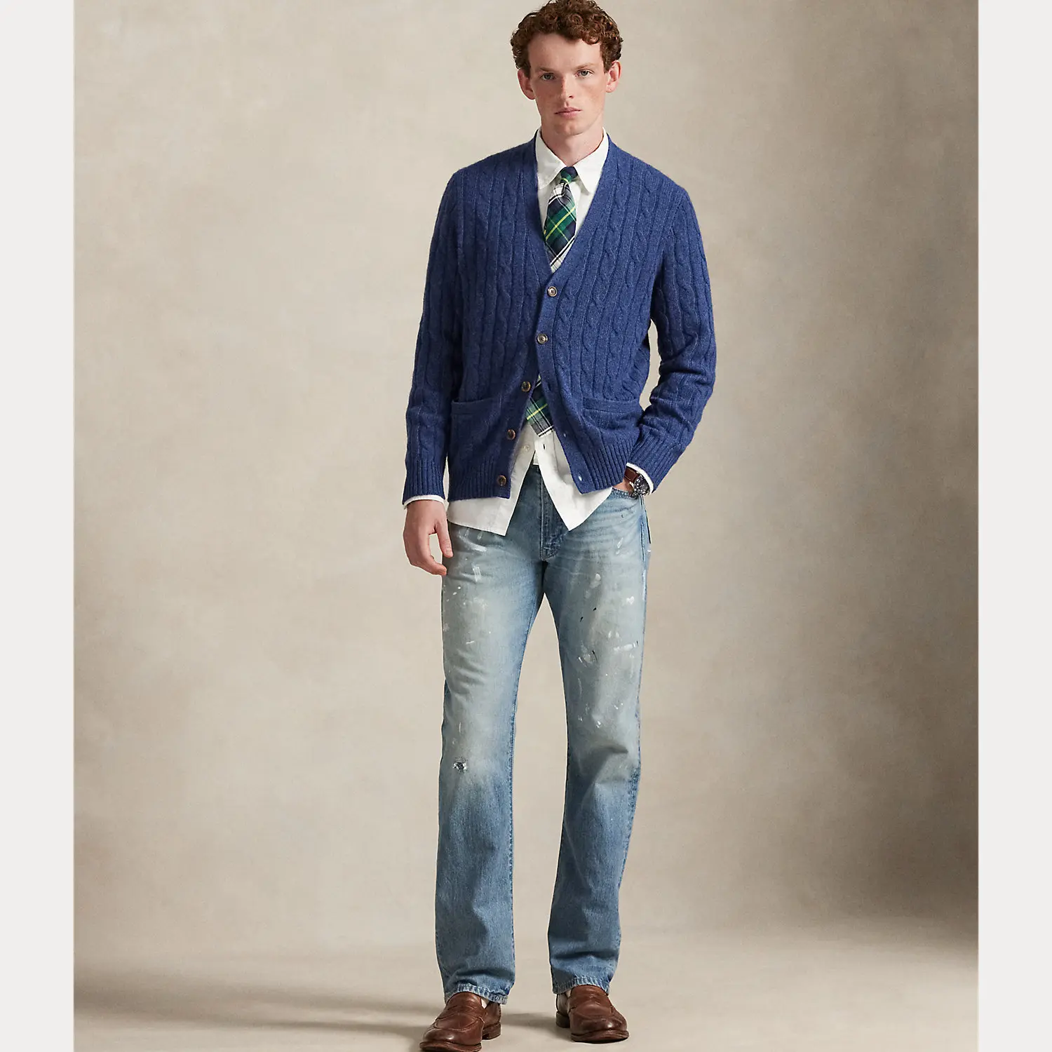 Polo Ralph Lauren - Cable-Knit Cashmere Cardigan Polo Ralph Lauren - Cable-Knit Cashmere Cardigan