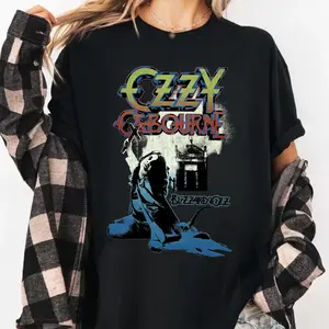 [SALE UP TO 40%] Ozzy Osbourne Blizzard of Ozz Smoke T-Shirt, Classic Rock Band Tee, 100% US Cotton, Design & Printed In The USA