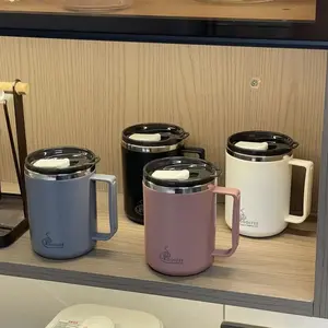 🐢 For The "Slow Sippers" | Thermal Coffee Cup Tumbler with Cover | Keeps Heat for Hours, Double Wall Insulated, Office Desktop Mug