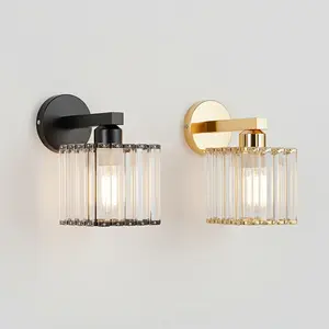 Modern /gold Square Wall Light Set, Glass Lampshade, Indoor Decor for Living Room, Dining Room, Bedroom, E27 Base, No Bulb Included