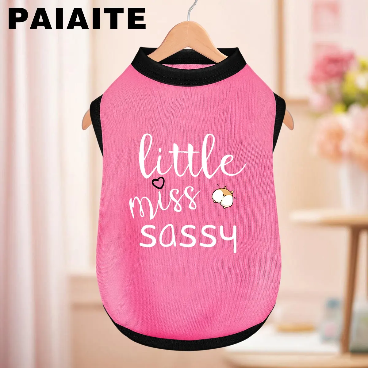 Little Miss Sassy - Cute Summer Vest Dog Vest For Small Puppy Clothes Pet Clothes T-shirt Clothing