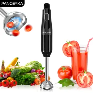 PANCERKA Immersion Blender, Stainless Steel Electric Corded Hand Blender, Handheld Mixer for Smoothies, Purees, Baby Food, Mixer Wand
