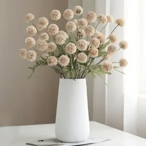 10PCS Ultra Realistic Artificial Chrysanthemum Flowers for Vase – Faux Mini Mum Pom Pom Stems, Perfect for Farmhouse, Home Decor, Table Centerpieces, Wedding & Coffee Table Decoration (Vase Not Included)