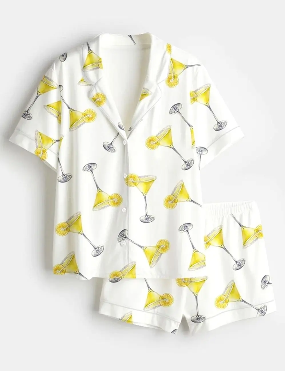 Women’s Lemon Drop Martini Short Sleeve Pajama Set