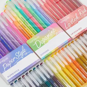 9 Colors Large Capacity Needle Tip Gel Pens Set, Perfect for Handwriting, Drawing, Doodling, Marking, Layered Pen, Ideal Gift