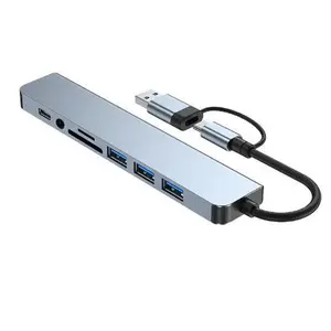 Eight-in-One Laptop Type-C Extension Dock (Single Unit)