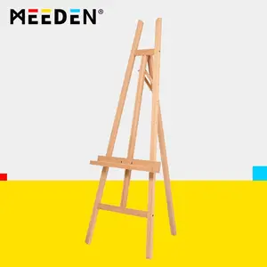 MEEDEN Art Large Adjustable Artist Wooden Easel, 59" Height, Beech Wood Floor Easel for Adults,Gift