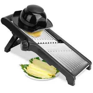 Mandoline Food Slicer With Adjustable Built - In Blades
