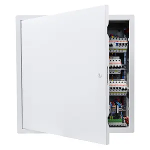 Access Panel for Drywall - 19.2 x 19.2 Inch Galvanized Steel Access Door with Easy Install Hinged Panel and Screwdriver Latch, for Ceiling, Plumbing, and Electrical Installations, White - 18.4 x 18.4 Inch Cutout Size