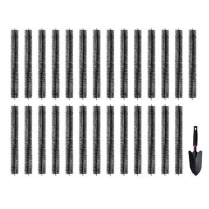 Gutter Cleaning Brush Kit, 80 Feet Total Length, 4.33-Inch Diameter, Ground-Level Gutter Brush Leaf Guard For 5-Inch Gutters, Easily Clear Roof Leaves And Debris, Silt, Pine Needles, And Small Debris, 27-Pack
