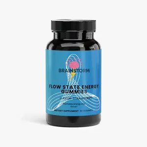 Brainstorm Nootropic Flow State Energy Gummies - Edible Chewable Dietary Supplement for Brain Health, Wellness Support