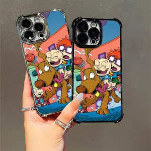 Rugrats Compatible with iPhone 11/12/13/14/15/16 Pro Max Plus, Vibrant Rugrats Cartoon Phone Case Featuring Iconic Characters, Perfect for Cartoon Lovers & Kids