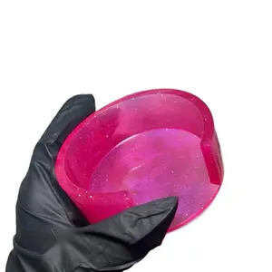 Resin Coaster Set - Sparkling Glitter Design for Your Tabletop Decorations