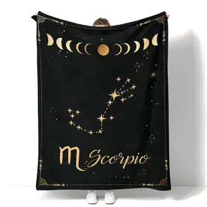 Scorpio Constellation Blanket Astrology Sign Throw Blanket,Witchy Room Decor Soft Blanket Birthday for Women Men
