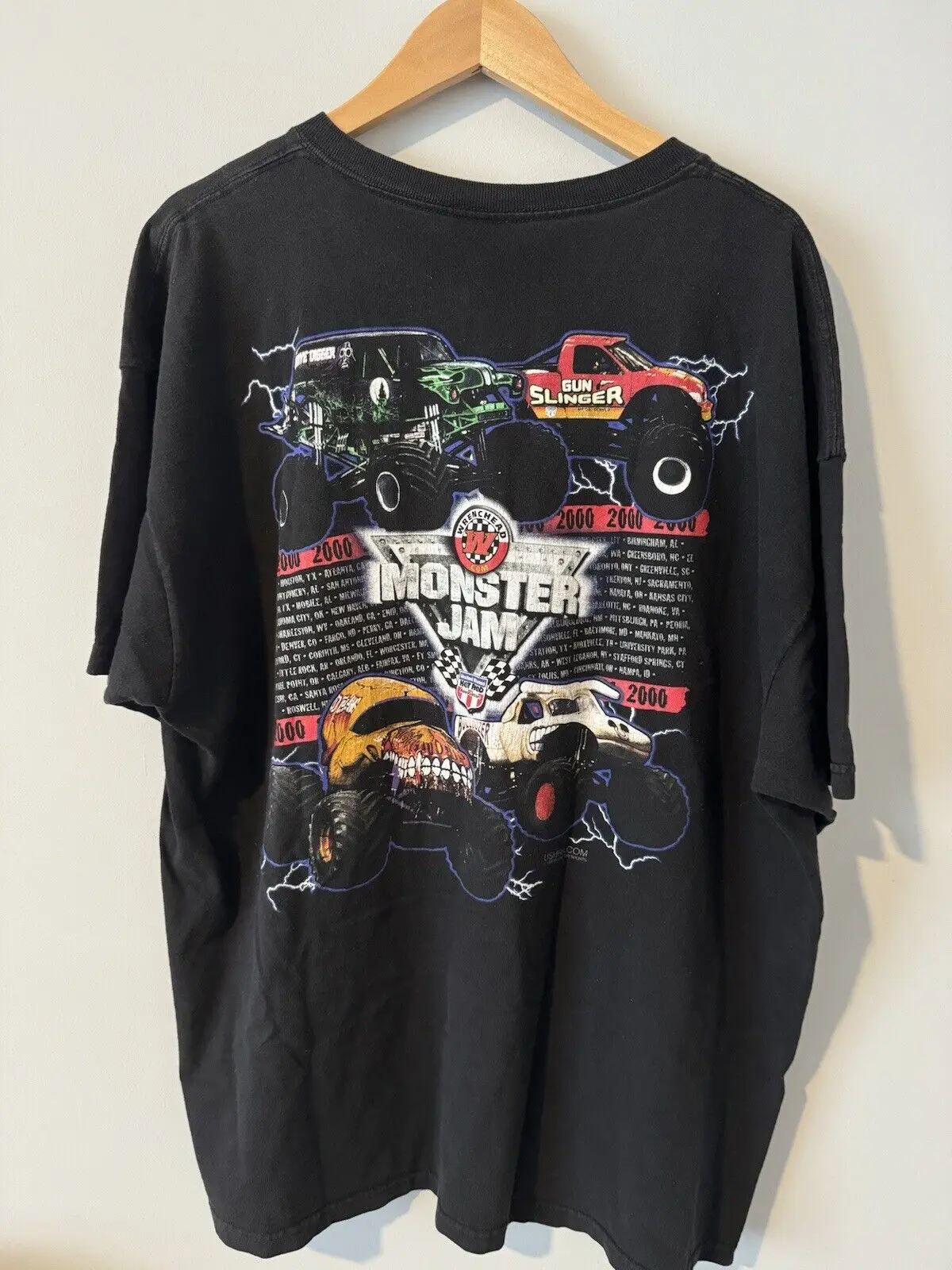 Vintage Monster Jam 1999 Graphic T-Shirt Sweatshirt Hoodie 2 Sided Reprint