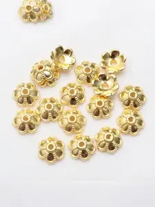 100pcs Floral Spacer Beads for DIY Jewelry Making, Stackable Bead, Bracelet Necklace Earring Accessories, Diy Craft Embellishments, Holiday Decor Gifts