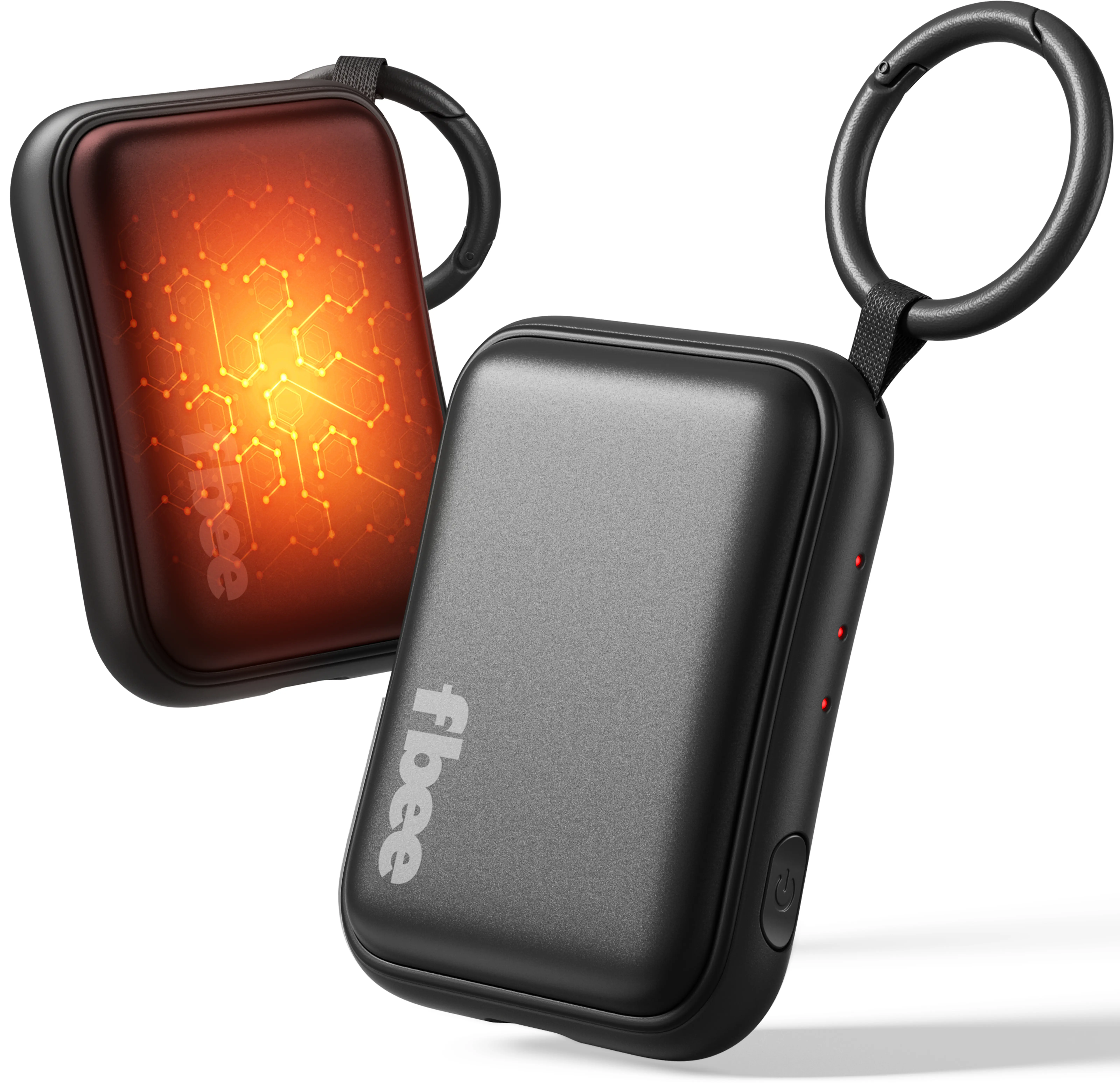 FBEE 2-Pack Rechargeable Electric Hand Warmers - AI Smart Chip, 3 Adjustable Heat Levels, Up to 125°F, 3.5-7H Runtime for Winter Outdoor Sports & Camping