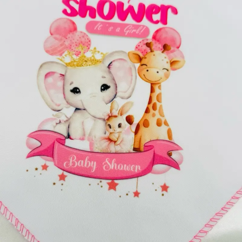 12pcs 100% Polyester 12x12 Inches Disposable Pink Napkins - Festive Baby Shower Party Supplies, Baby Shower Ideas, Favor Solutions