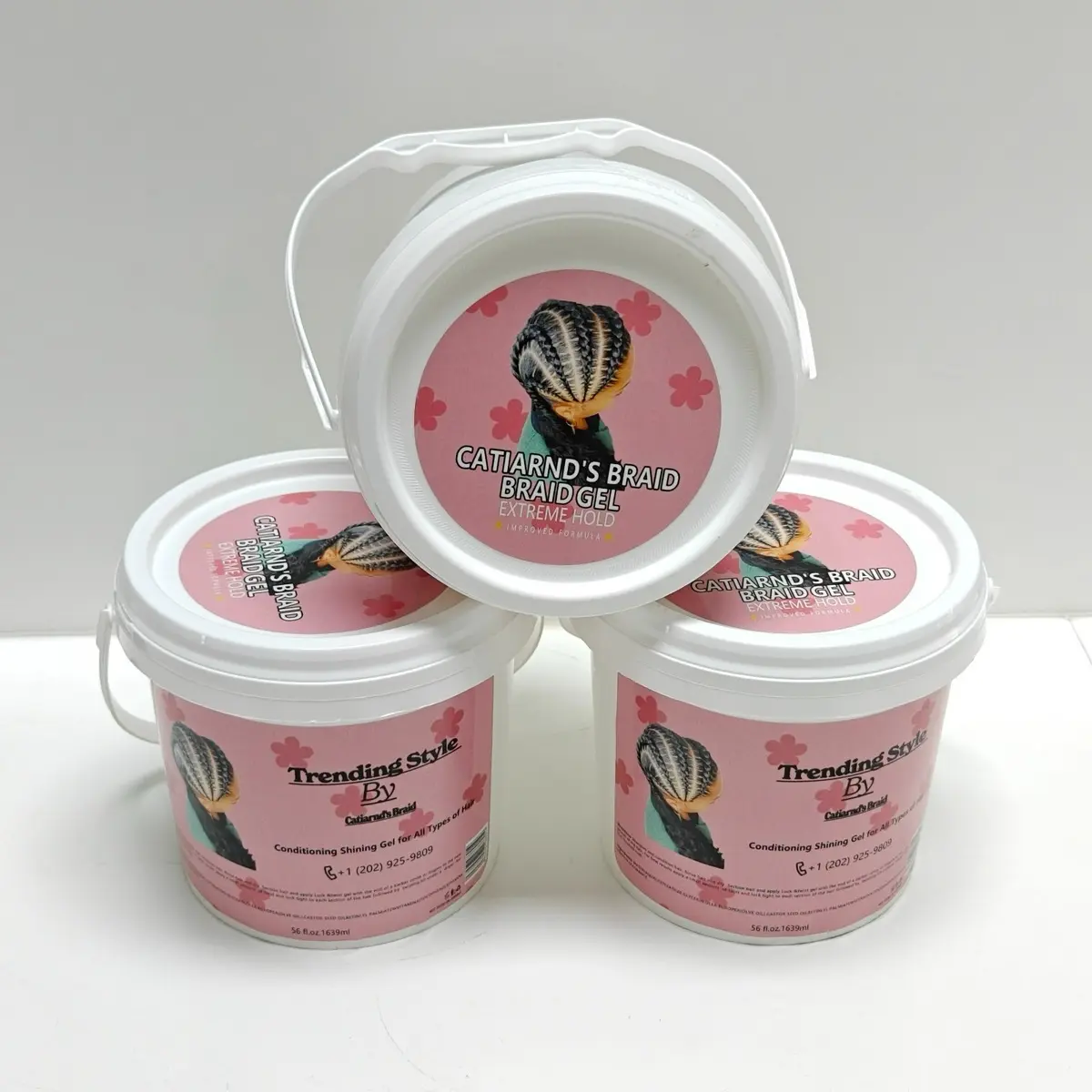 Styling braids gel 56oz 3pcs Hairstyle Gel Braiding Gel