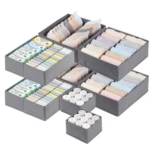 Foldable Drawer Organizers, 10-Pack Dresser Dividers for Baby Clothes & Underwear, Closet Storage Solutions for Nurseries/bedrooms