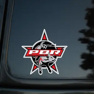 1PC Street Trendy Hardcore Extreme Sports PBR Logo Sticker Car Decoration Stick it on performance car bodies or extreme sports backpacks. This red-black-white PBR + bull + five-point star decor instantly has a passionate cool vibe.
