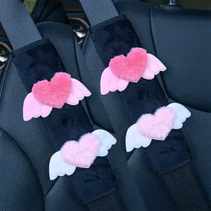 1PCS/2PCS The combination of car seat belts, shoulder guards and angel heart wings is suitable for most car models. It is an ideal gift for car enthusiasts, a comfortable interior and an essential item for daily commuting