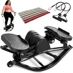 Rock Stepper Side to Side, with Digital Display, Workout Machine for Legs & Glutes,Side Stepper, Mini Stepper for Home, Apartment and Dormitory Use Home Workout The Rock Stepper Stepper for Exercise