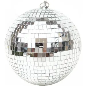 8 Inch Hanging Disco Ball for Party Wedding Holiday Home Decoration, Silver