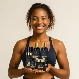 CURLVIT Complete Curl Empowerment Kit - Shampoo, Conditioner, Curl Cream, Booster & Nourishing Oil for Dry Curly Hair Unisex Curl Care