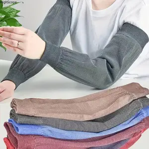 6 Pairs Unisex Extended Arm Sleeves, Breathable Elastic Knit Arm Protectors, Four Seasons Work Sleeves for Outdoor Work Gardening Household