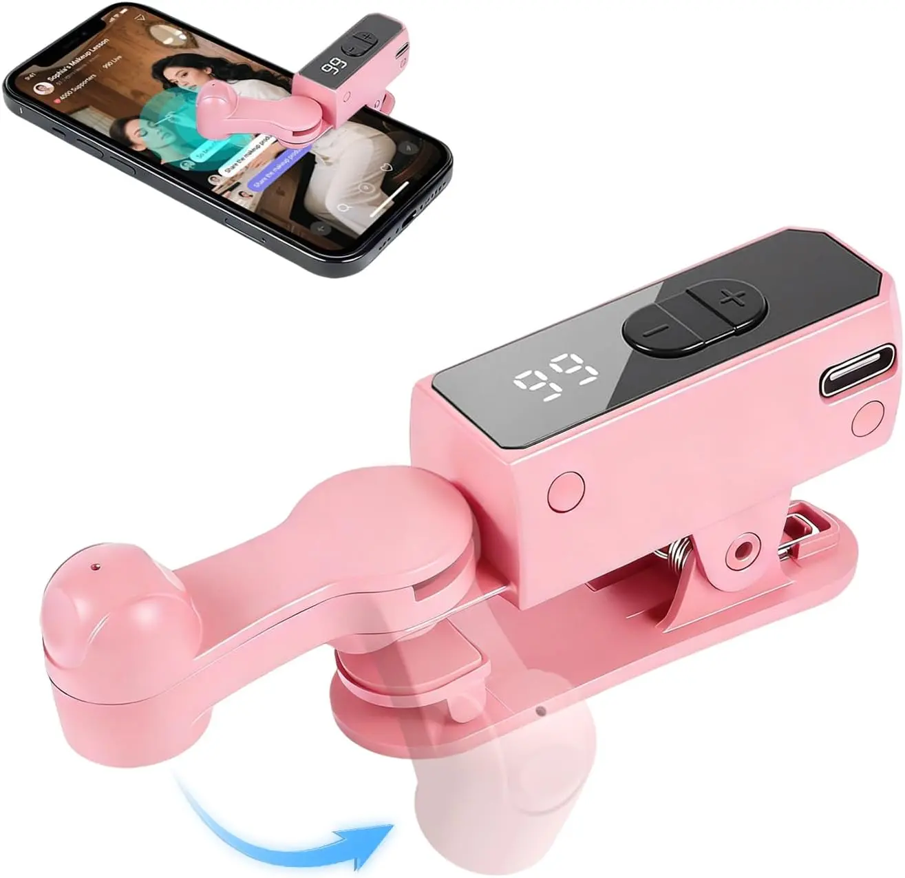 2026 New Portable Auto Clicker, Digital Auto Tapper for iPhone, iPad, Android Smartphones - Built-in Long-Lasting Battery, Hands-Free Silent Operation, Gaming & Streaming Console Accessory