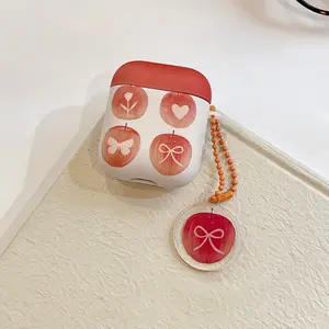 Apple Design iPhone Earphone Case, Soft Shell Protective Cover for AirPods Pro Pro2 Pro3, Creative Couple Gift Idea