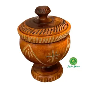 Kofa – Pozuelo de Madera Tallado para Mano de Orula