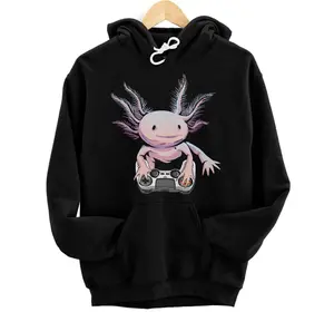 Gamer Axolotl Fish Playing Video Games Axolotl Costume Hoodie, Sweatshirt, T-Shirt
