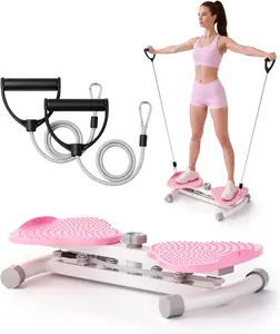 Waist Twister Machine Exercise, Ab Twist Board for Body Toning,  Supports 300 lbs, Noiseless, Anti-Slip, Compact Portable for Home, Gym, Apartment, Office