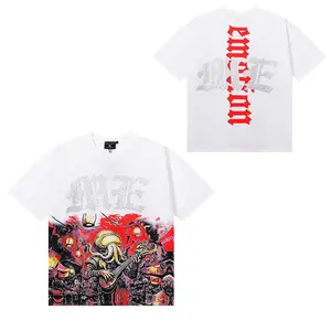 MIXED EMOTION Octopus Rhinestone T1 Sports T-Shirt, Men's High-Quality Double Cotton Short-Sleeve Unisex Streetwear, Moisture-Wicking Summer Top, Festival & Back to School Wear