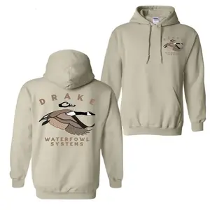 Unisex Classic Graphic Drake Waterflow Systems Duck Hunt 2-Side Hoodie, Menswear Top, Casual Sweatshirt - KitchenEra