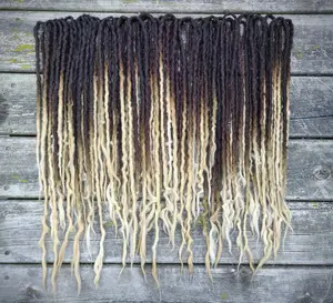 Lavish Lady Brown to Blonde Full Set of Wool Dreadlocks