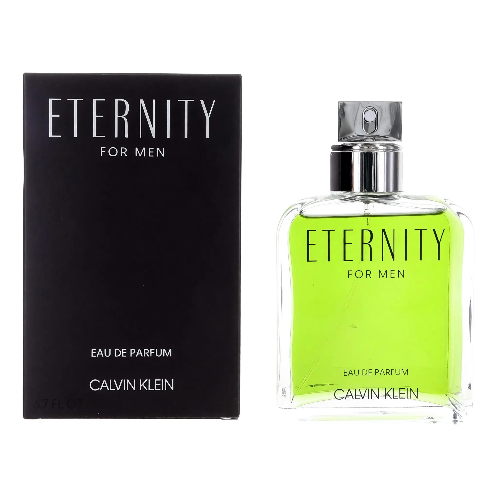 Men's Eternity EDP Spray - 6.7 fl oz Fresh Spicy Masculine Cologne with Jasmine, Sage, and Lavender Notes